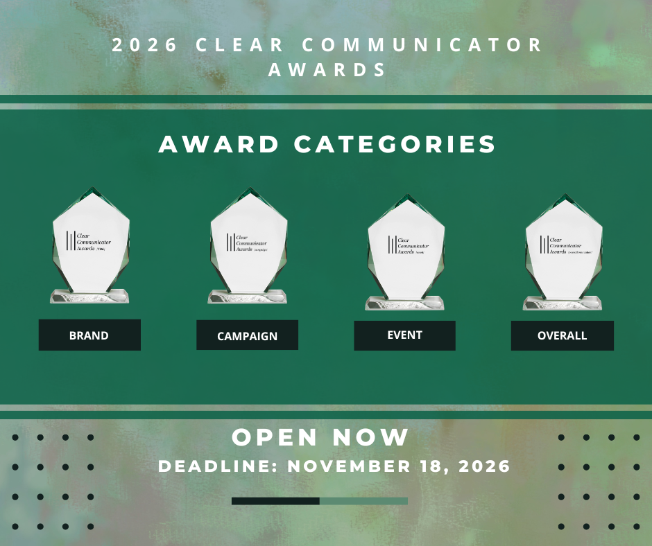 2026 Clear Communicator Awards Are Open!
