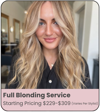 San Diego hair salon specializing in custom hand-tied hair extensions, highlights, balayage, custom color, lived-in blondes, toner/gloss services, precision haircuts, and personalized transformations designed to deliver a high-end guest experience