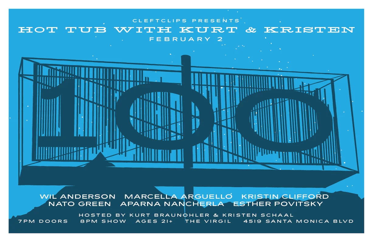 Monday, February 2nd!
Tickets at http://hottub.nightout.com
More Hot Tub:@HotTub_Showhttp://www.facebook.com/HotTubShowInstagram ~ @Hot_Tub_Show
*Poster by Garrett Ross