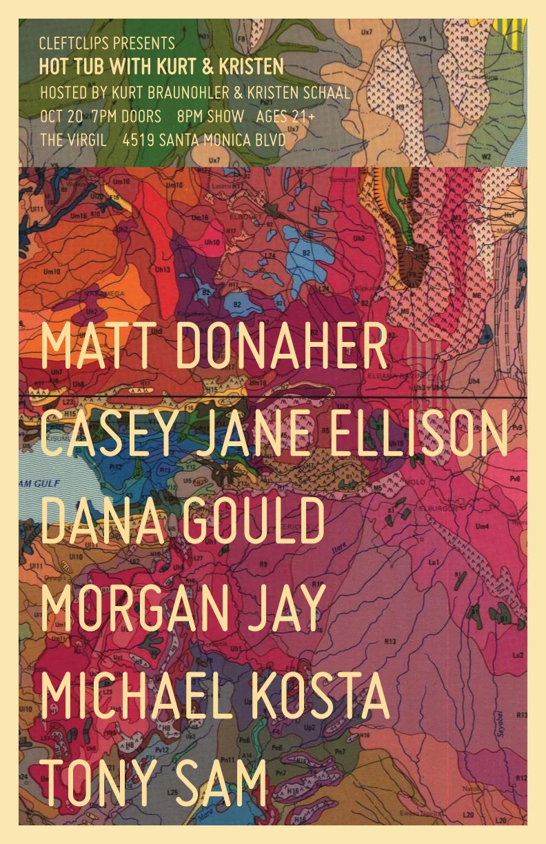 Monday, October 20th!
Tickets at http://hottub.nightout.com
More Hot Tub:@HotTub_Showhttp://www.facebook.com/HotTubShowInstagram ~ @Hot_Tub_Show
*Poster by Garrett Ross