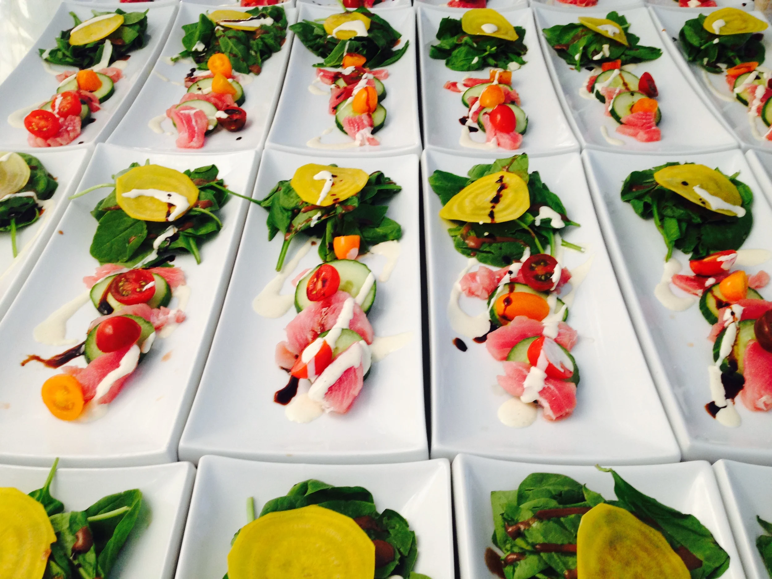 Seasonal Salads - ready for dinner service