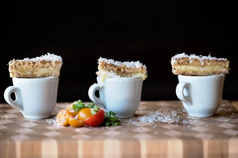 Canape- Grilled Cheese and Tomato Soup!