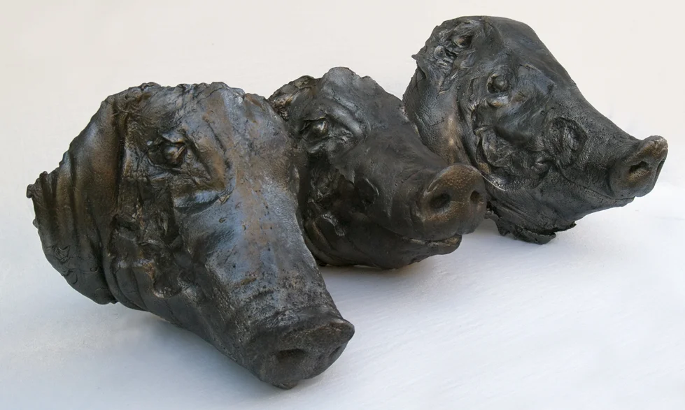 The Pig Heads Three
