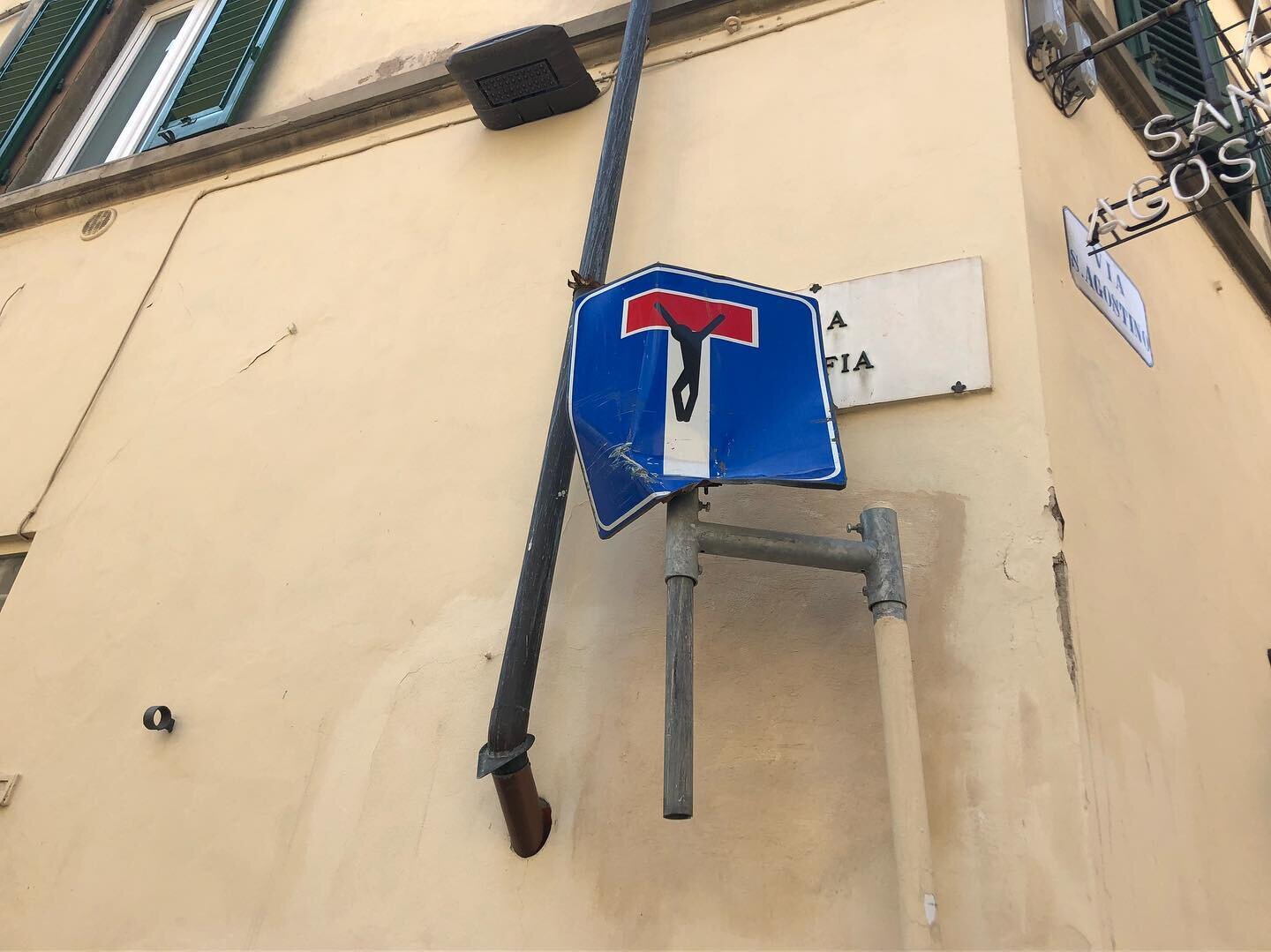 Some work by Clet Abraham, I believe. #firenze #florence #cletabraham #italy #italia