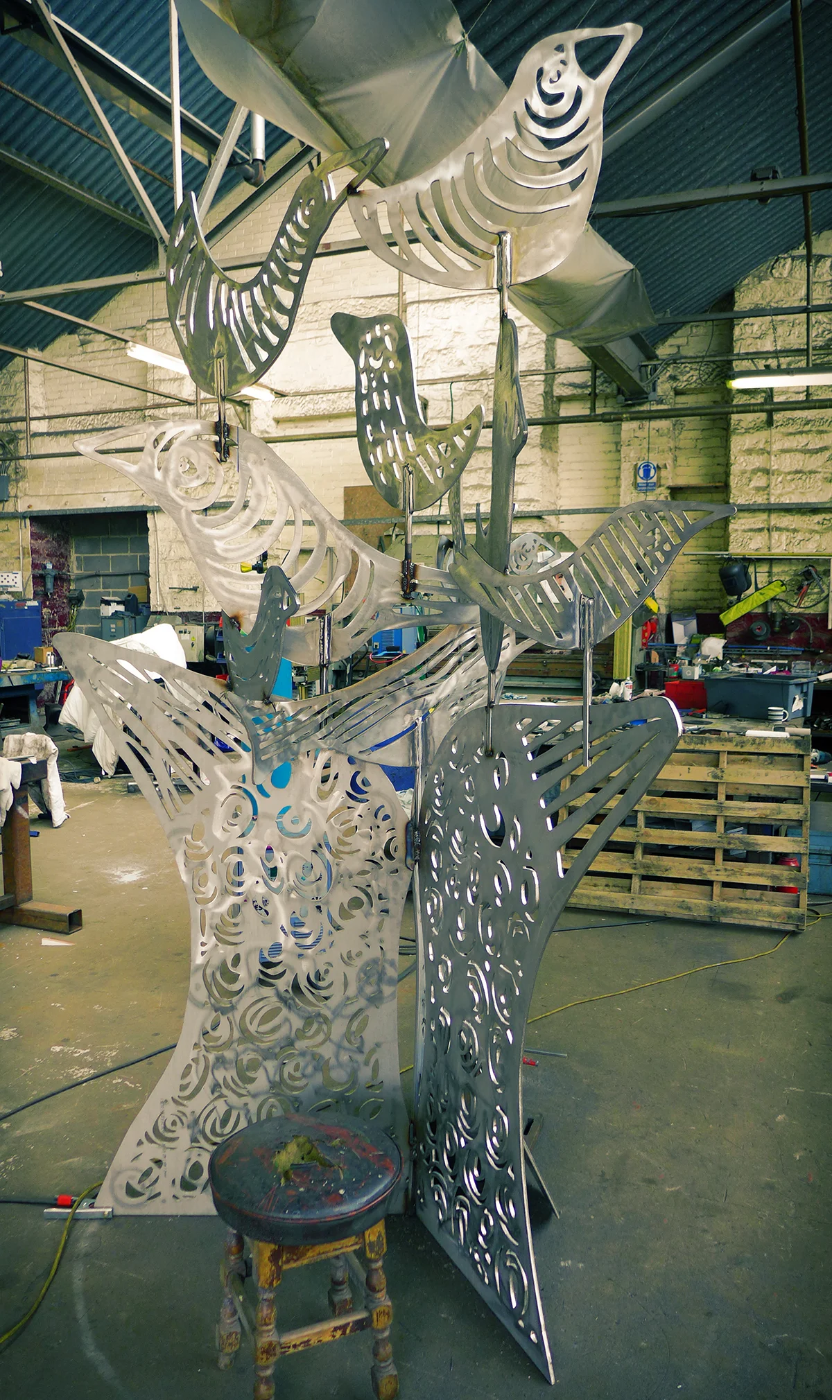 Bird Totem in progress