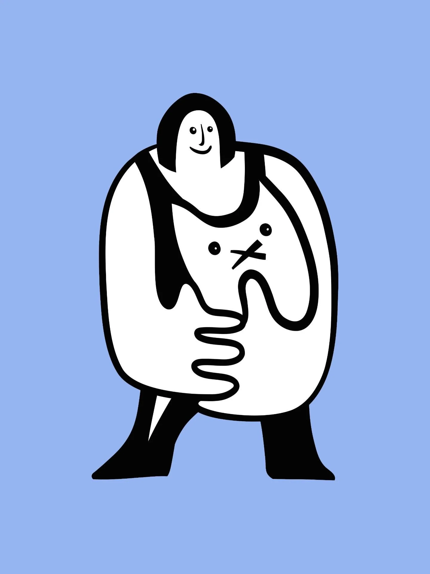Big Hug - started playing with a few vectors for fun - first time in a long while :)