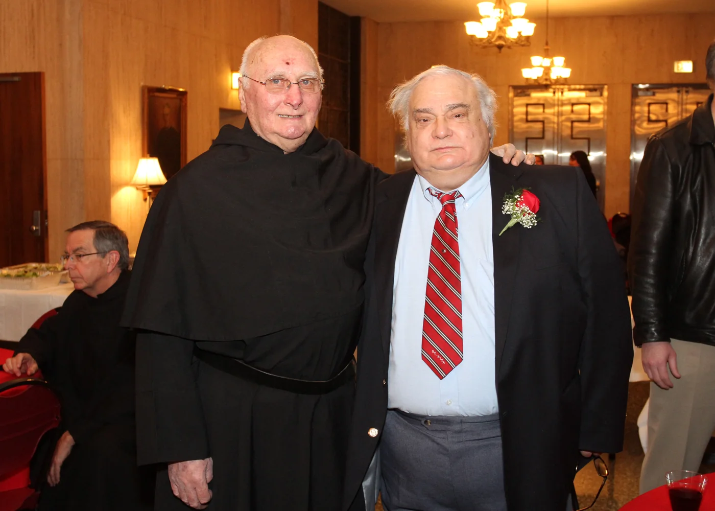 Chicago, IL: Ed Schmit (right) , affiliated to Augustinian Order in
February, alongside rev. Ed Andrews, O.S.A.