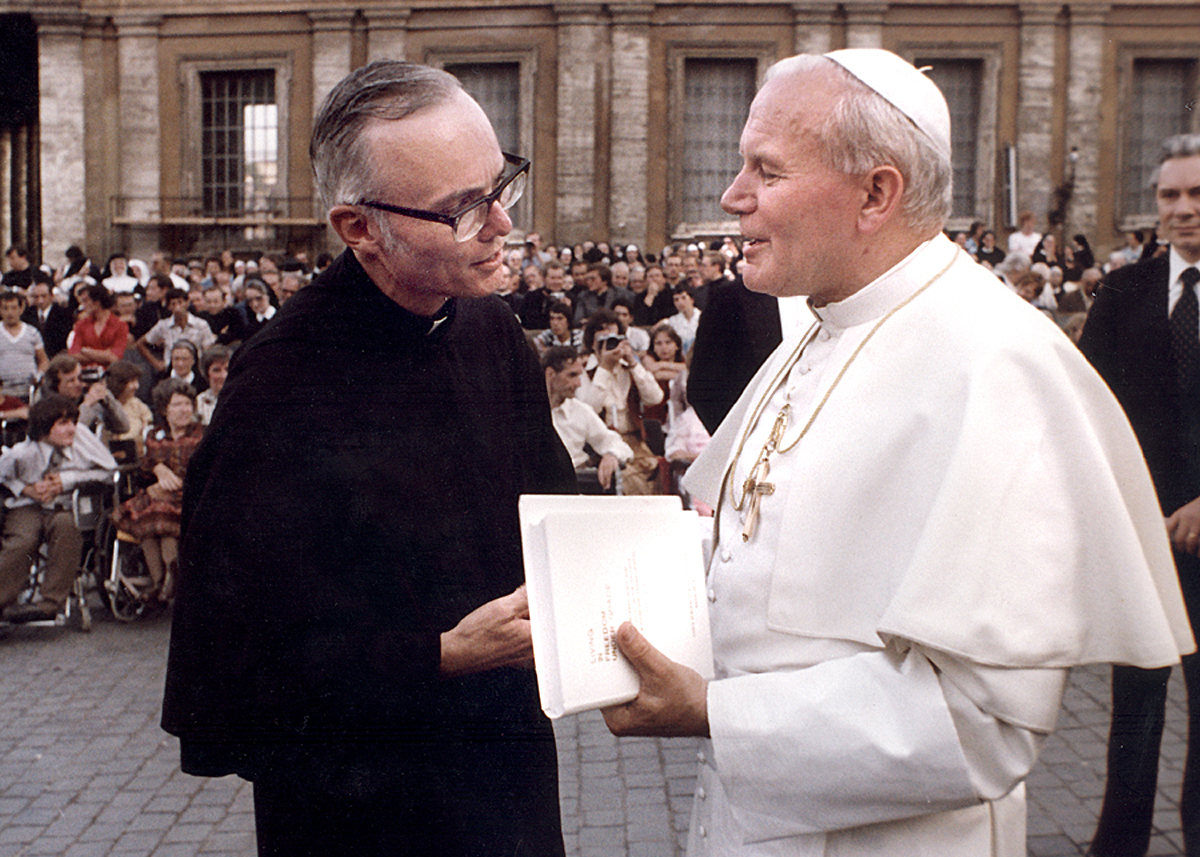 Vatican City: Prior General Emeritus Ted Tack, O.S.A.
with Blessed John Paul ii
