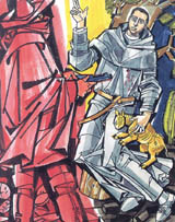 ILLUSTRATION OF BLESSED ELIAS DEL SOCORRO NIEVES IN IL FASCINO DI DIO: PROFILI DE AGIOGRAFIA AGOSTINIANA BY FERNANDO ROJO MARTÍNEZ, O.S.A. COPYRIGHT © 2000 PUBBLICAZIONI AGOSTINIANE ROME. USED WITH PERMISSION. ORIGINAL ART PRESERVED IN THE OFFICE OF AUGUSTINIAN POSTULATOR OF CAUSES, ROME