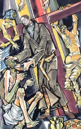 ILLUSTRATION OF JOHN THE BAPTIST JOSSA BY JÁNOS HAJNAL IN IL FASCINO DI DIO: PROFILI DE AGIOGRAFIA AGOSTINIANA BY FERNANDO ROJO MARTÍNEZ, O.S.A. COPYRIGHT © 2000 PUBBLICAZIONI AGOSTINIANE ROME. USED WITH PERMISSION. ORIGINAL ART PRESERVED IN THE OFFICE OF AUGUSTINIAN POSTULATOR OF CAUSES, ROME