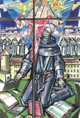 ILLUSTRATION OF VENERABLE PIUS KELLER BY JÁNOS HAJNAL IN IL FASCINO DI DIO: PROFILI DE AGIOGRAFIA AGOSTINIANA BY FERNANDO ROJO MARTÍNEZ, O.S.A. COPYRIGHT © 2000 PUBBLICAZIONI AGOSTINIANE ROME. USED WITH PERMISSION. ORIGINAL ART PRESERVED IN THE OFFICE OF AUGUSTINIAN POSTULATOR OF CAUSES, ROME