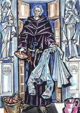 ILLUSTRATION OF SEBASTIAN ELORZA BY JÁNOS HAJNAL IN&nbsp;IL FASCINO DI DIO: PROFILI DE AGIOGRAFIA AGOSTINIANA&nbsp;&nbsp;BY FERNANDO ROJO MARTÍNEZ, O.S.A. &nbsp;COPYRIGHT © 2000 PUBBLICAZIONI AGOSTINIANE ROME. USED WITH PERMISSION. &nbsp;ORIGINAL AR…