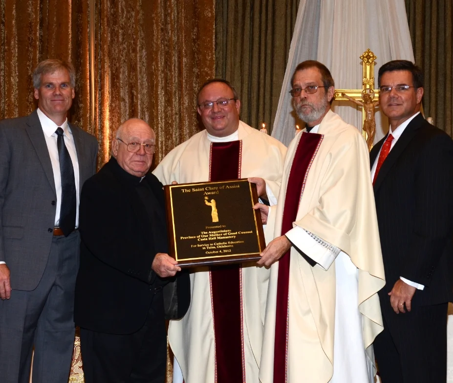 The Augustinian Community of Cascia Hall received the Saint Clare of Assisi Award from the Diocese of Tulsa in 2012