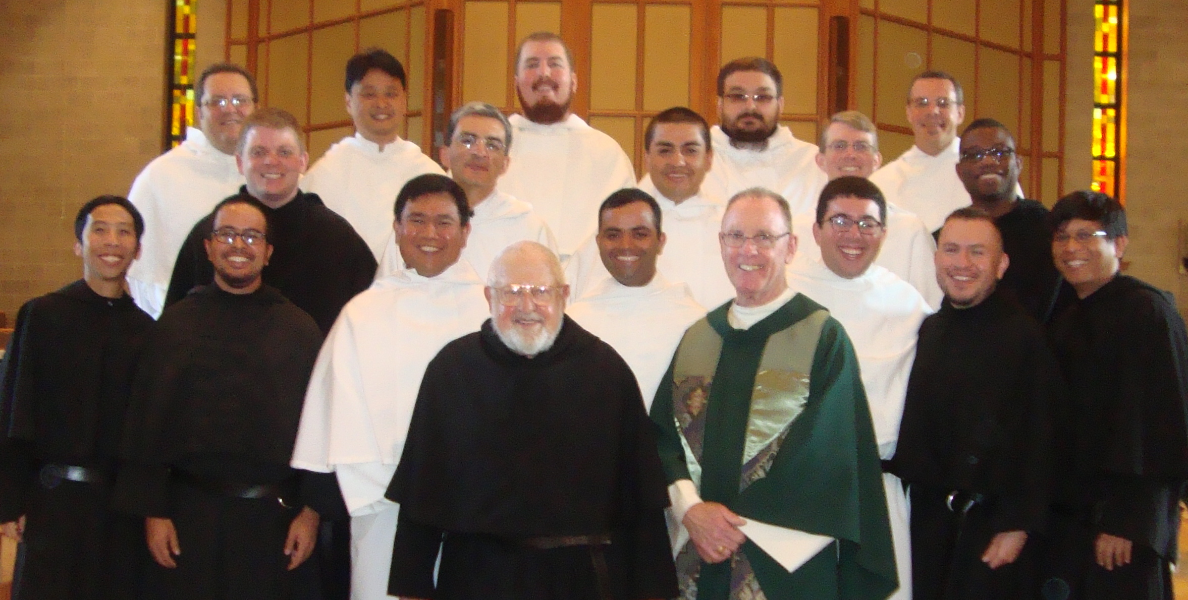 Nick Mullarkey with his Novitiate community at St. Rita of Cascia Parish in Racine, Wisconsin
