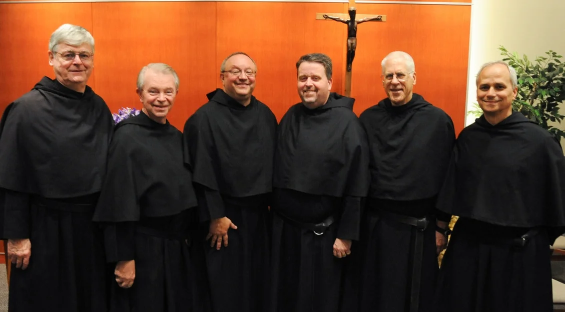 From left: Rev. R. William "Bill" Sullivan, O.S.A., Fourth Provincial Counselor; Rev. Richard J. McGrath, O.S.A., Ph.D., Third Provincial Counselor; Very Rev. Bernard C. Scianna, O.S.A., Ph.D., Prior Provincial; Rev. Thomas R. McCarthy, O.S.A., Second Provincial Counselor; Brother Thomas P. Taylor, O.S.A., Province Secretary; and Rev. Robert F. Prevost, O.S.A., J.C.D., Vicar Provincial and First Provincial Counselor