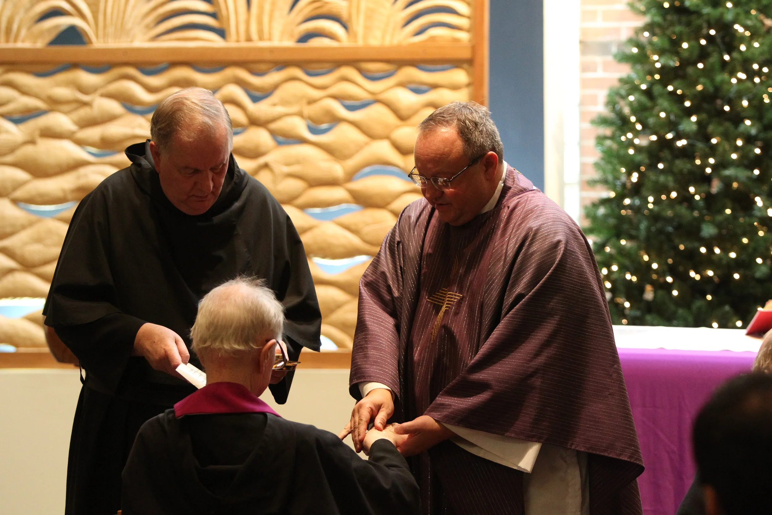 Fr. Bernie Scianna, O.S.A., visits our retired Augustinians each month