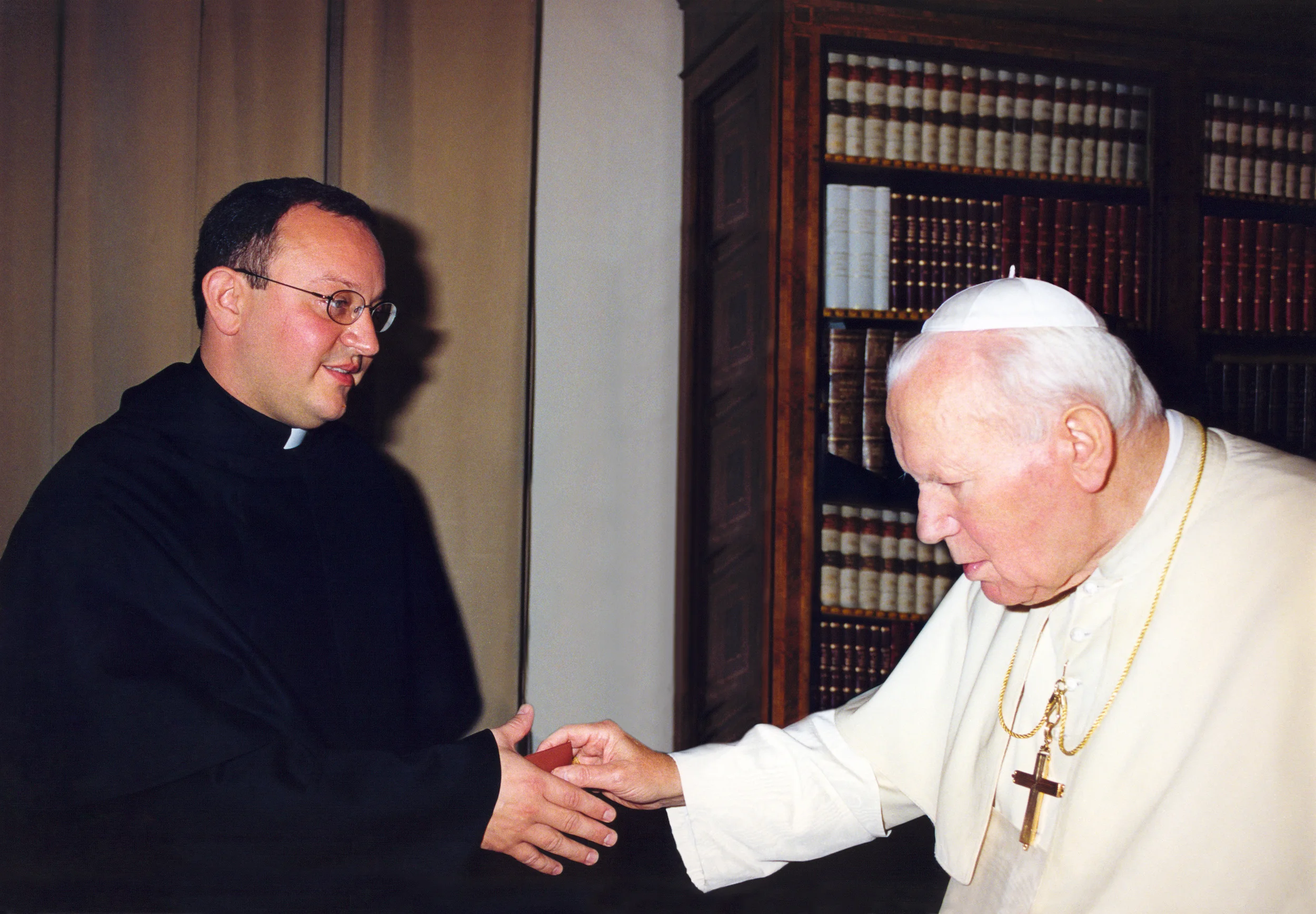 Fr. Bernie Scianna, O.S.A., meets His Holiness St. John Paul II