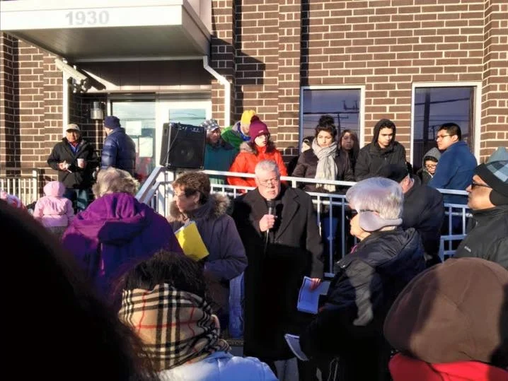 Fr. Tony Pizzo, O.S.A., (Center) is the Augustinian Pastor of St. Rita Parish in Chicago