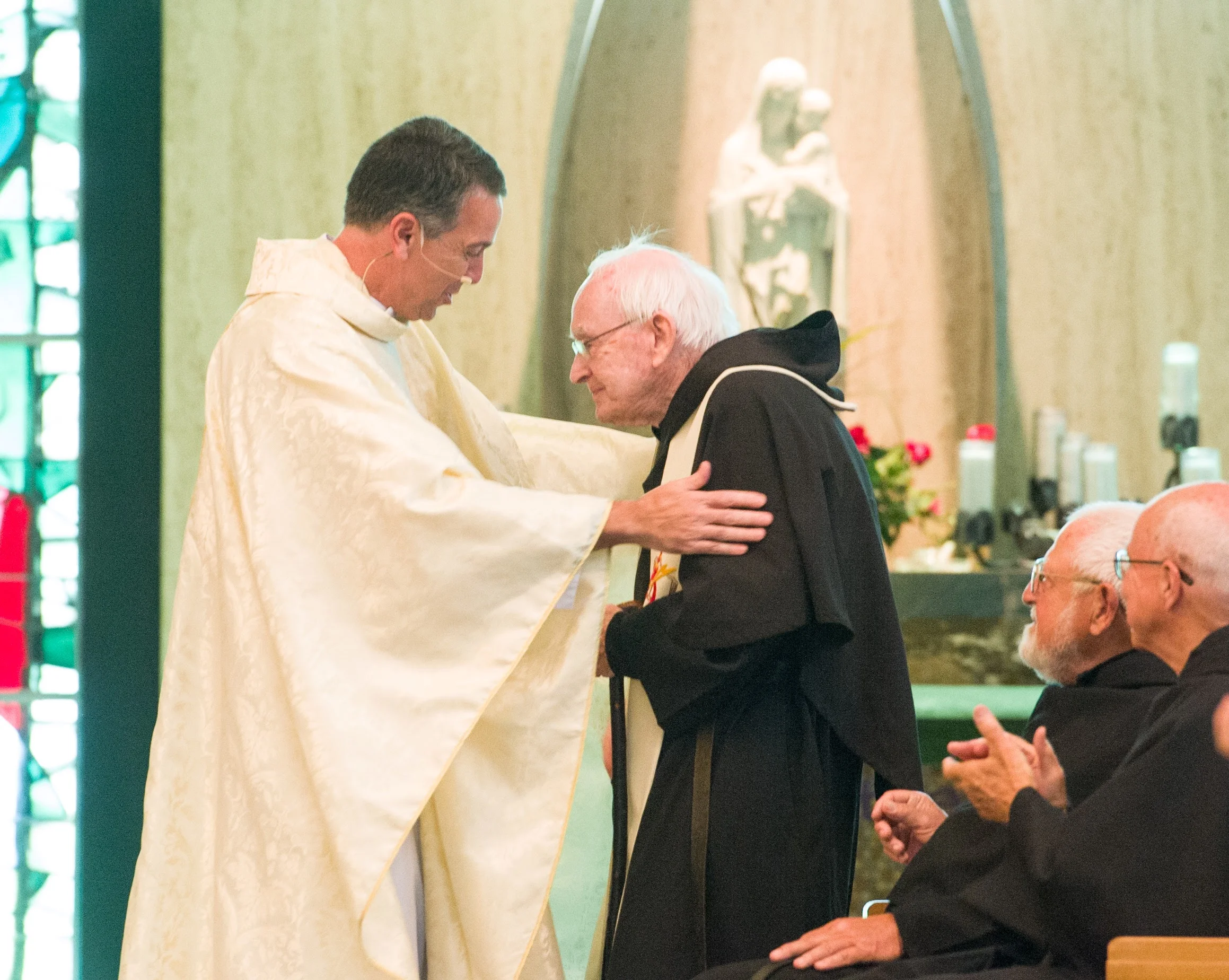 Fr. John Flynn, O.S.A., was honored for his 70th anniversary of his profession of vows in the Augustinian Order