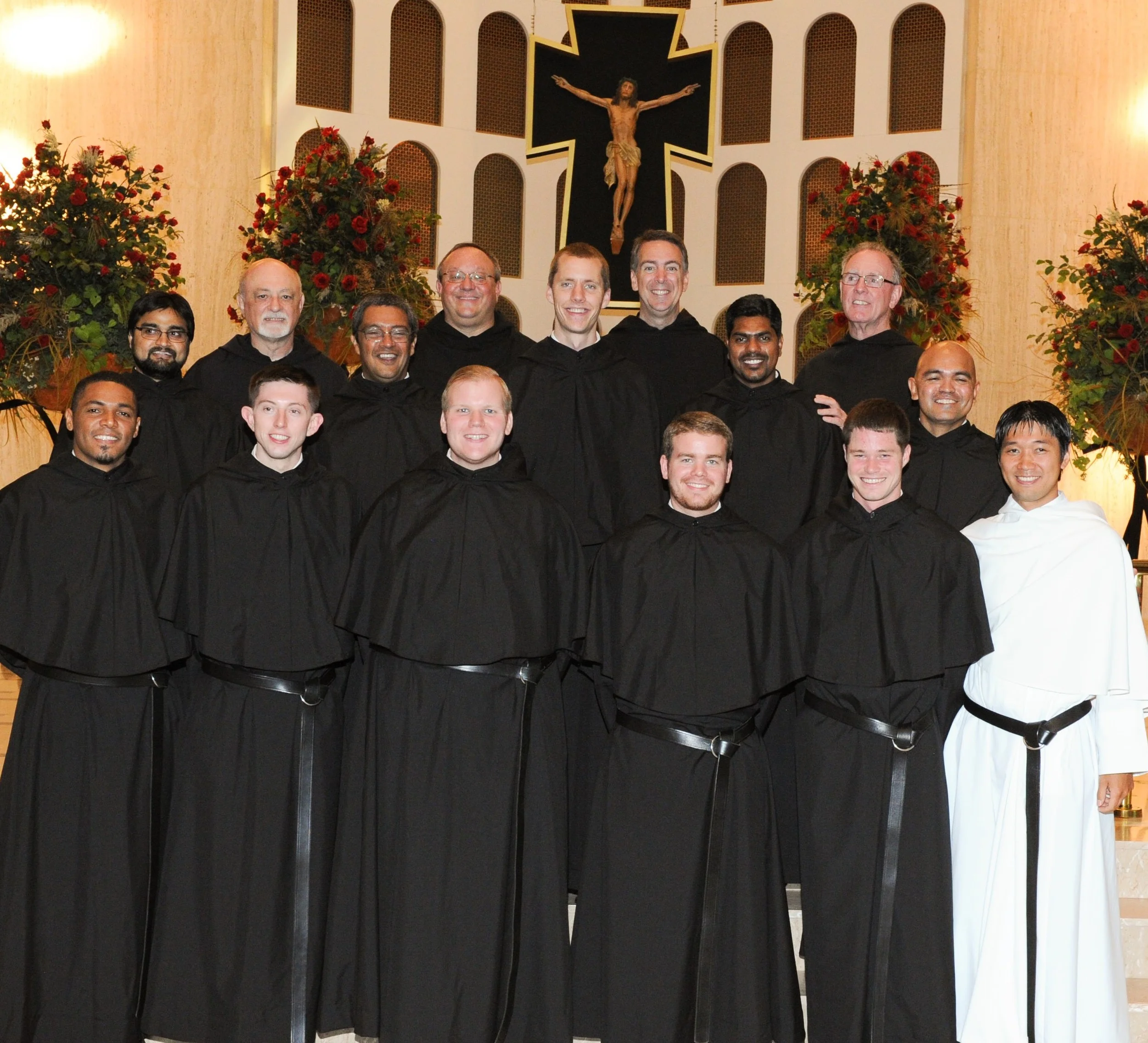 (Top row, from left) Br. Adnan Ghani, O.S.A.; Very Rev. Michael DiGregorio, O.S.A.; Fr. Joseph Broudou, O.S.A.; Very Rev. Bernard Scianna, O.S.A.; Br. Dan Madden, O.S.A.; Very Rev. Joseph Farrell, O.S.A.; Br. Sarfraz Alam, O.S.A.; Very Rev. Kevin Mullins, O.S.A.; Br. Dominic Smith, O.S.A. (Bottom row, from left) Brothers Elizandro Contreras, O.S.A.; Bobby Carroll, O.S.A.; Joseph Roccasalva, O.S.A.; Jeff Raths, O.S.A.; Sam Joutras, O.S.A.; and Novice Atsushi Kuwahara