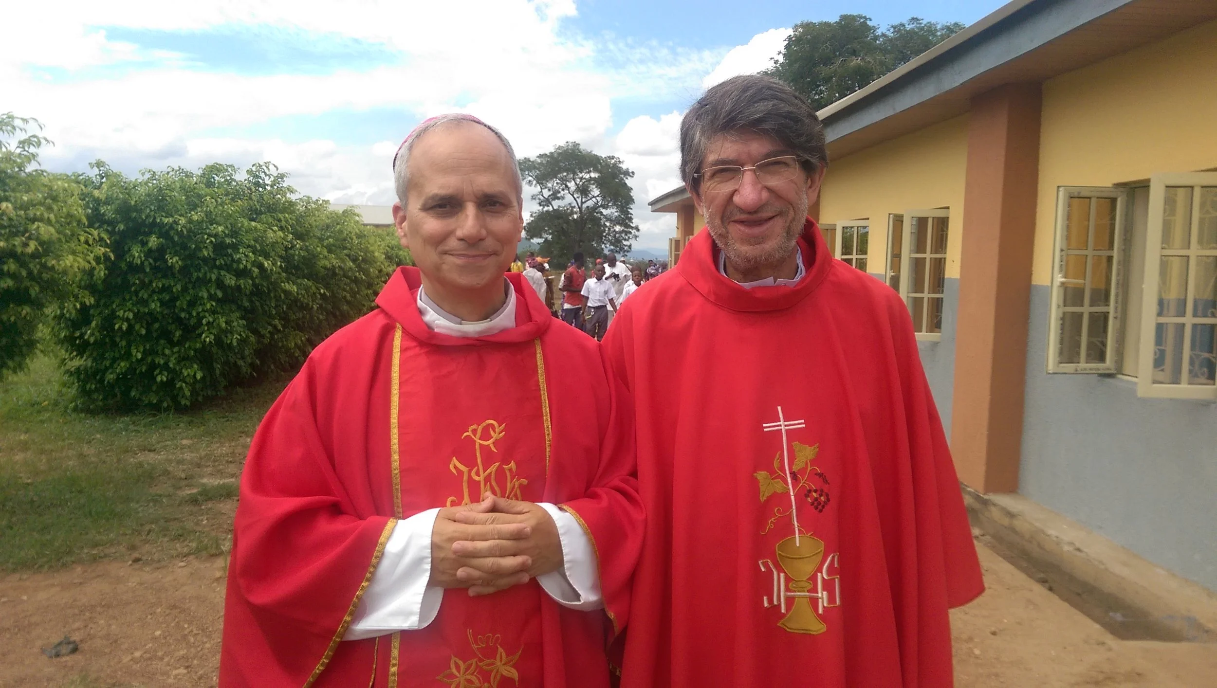 Bishop Robert Prevost, O.S.A., of Chiclayo, Peru; and the Most Reverend Alejandro Moral Antón, O.S.A., Prior General of the Augustinian Order