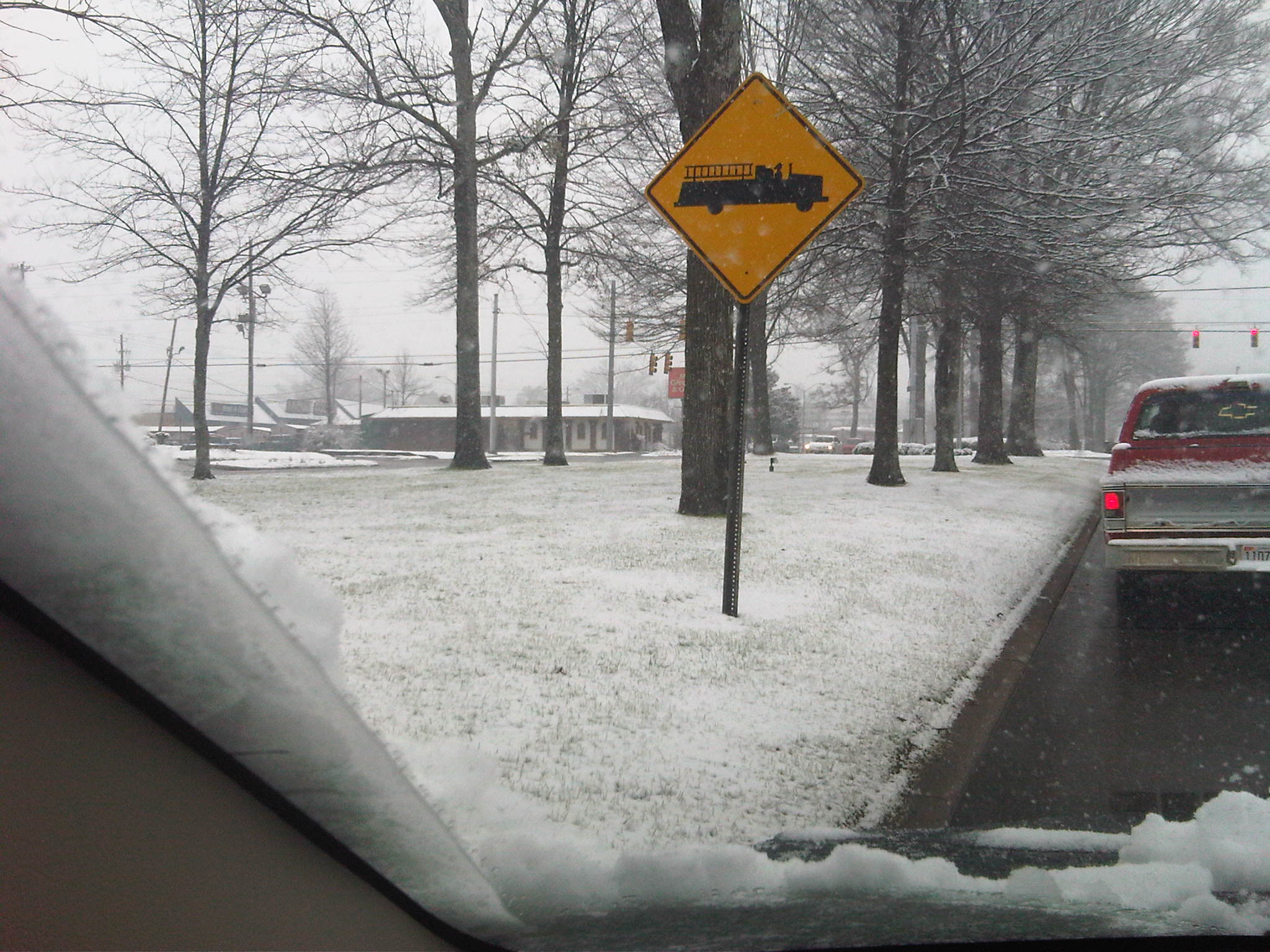 Some More Snow Pics From My Apartment Complex And Drive Home