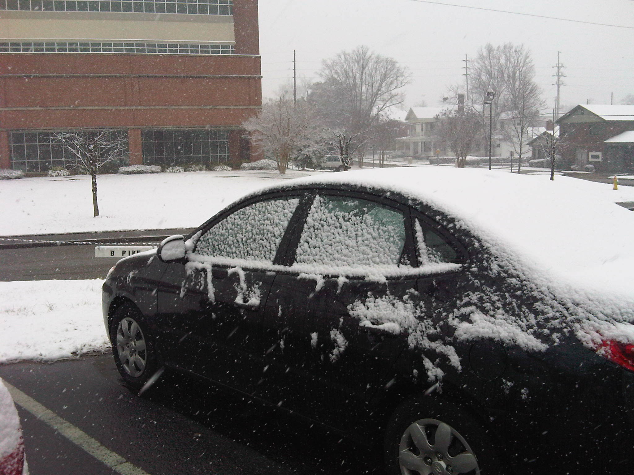 Snow in Anniston, AL on Feb. 12 2010