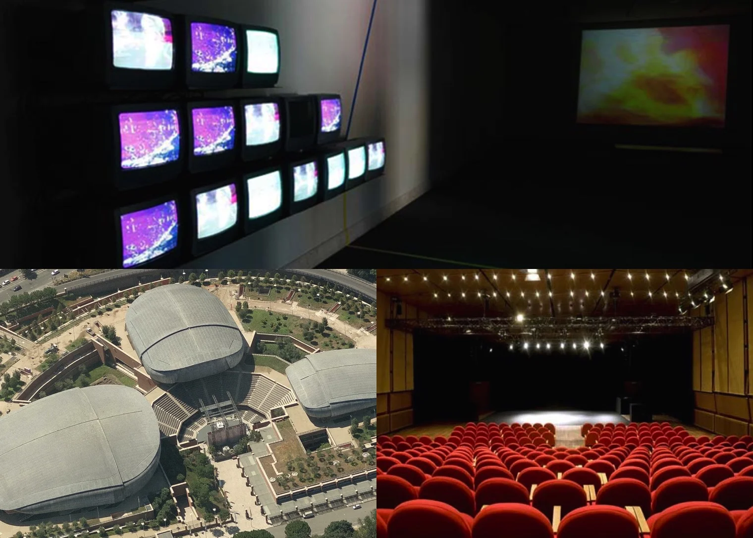 VIEWS of the Auditorium SPAZIO ARTE GALLERY), THE COMPLEX AND THE TEATRO STUDIO 
