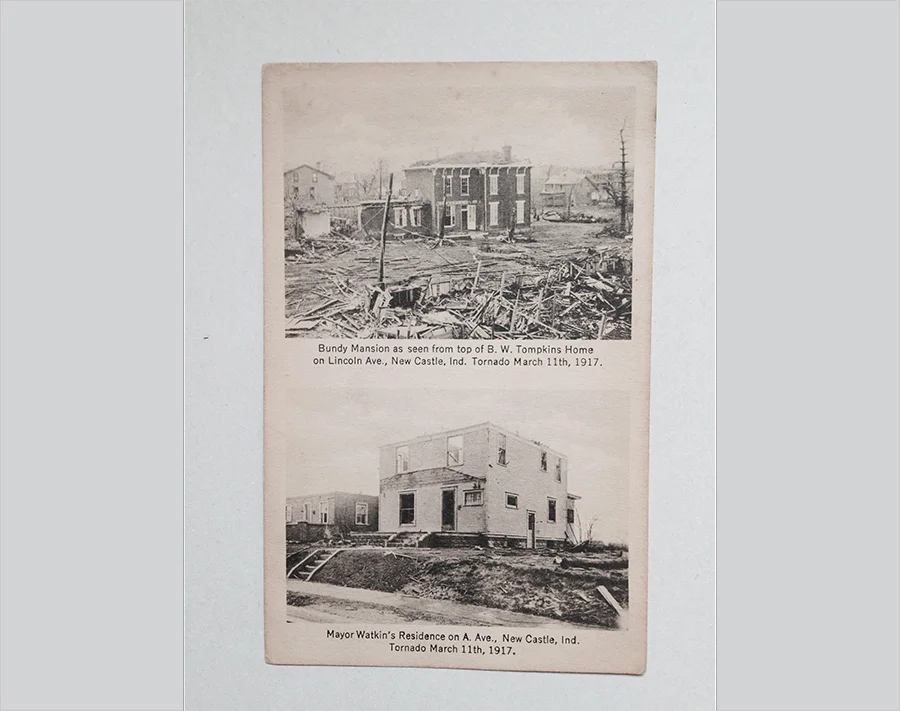  Mayor Watkins, central in the Catherine Winters saga, lost his home and almost his family in one of the state’s worst tornados in 1917.  (From the author’s collection.)  