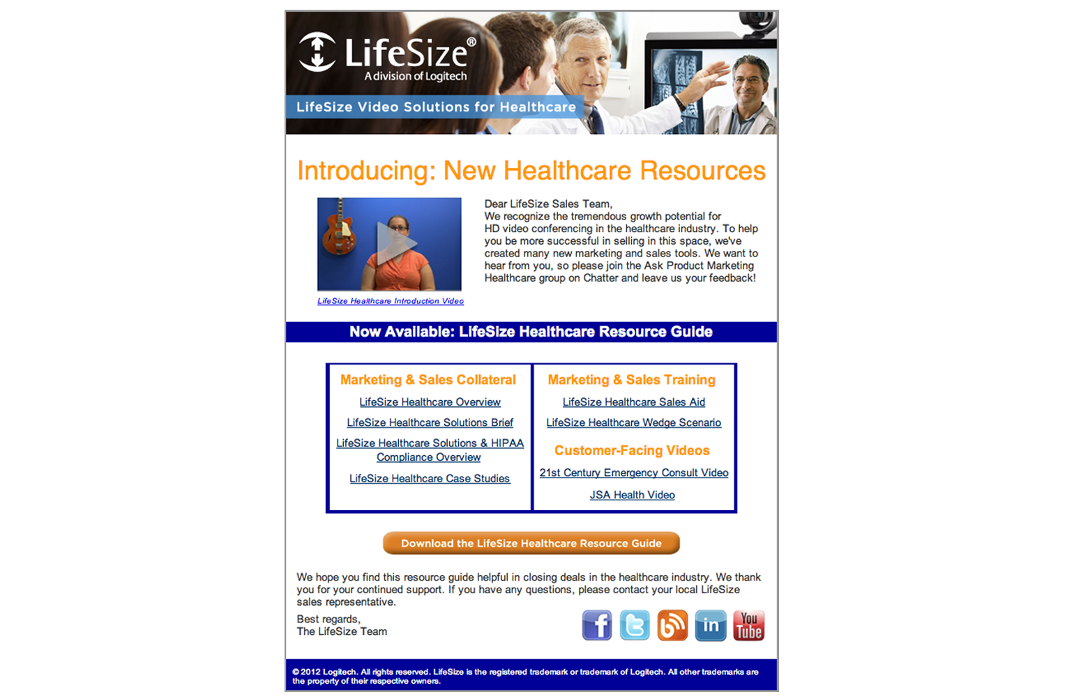 LifeSize Email Design Template
