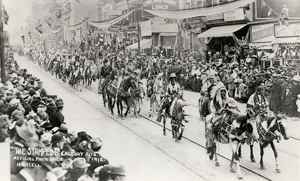 First Stampede Parade, 1912 (Photo: Milward Marcell, Calgary Stampede)