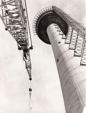 Husky Tower under construction, 1968 (Photo: Calgary Tower website)