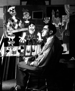 Maxwell Bates in his studio (Photo: University of Victoria)