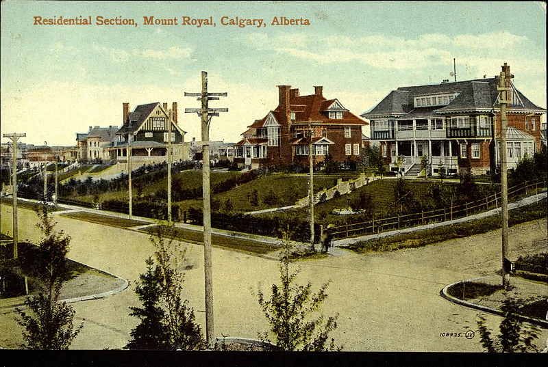 Calgary's Mount Royal, in the early 20th century (Photo: Peel Library, University of Alberta)