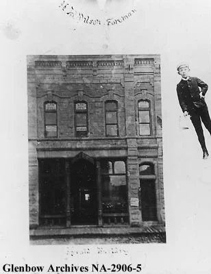 The Calgary Herald arrived in the city days before the railway in the summer of 1883. The first issue was published in a canvas tent. In 1887, the paper moved into this purpose-built sandstone block on Stephen Avenue, where the Divino Bistro now stands. (Photo: Glenbow Museum)