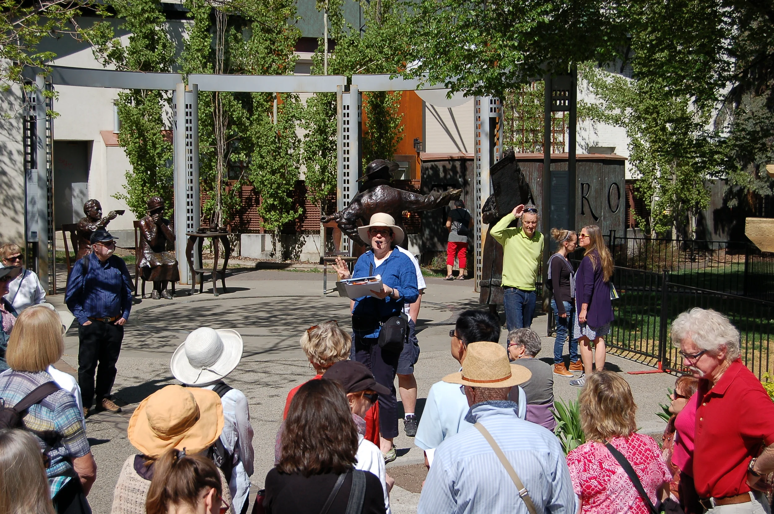 Olympic Plaza: the changing streetscape of Stephen Avenue has been evoked by writers across the decades. (Photo: Yanmei Fei)