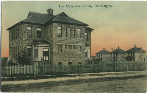 The historic Alexandra School in Inglewood, a stone's throw from the Bow River pathway evoked in Shirley Black's personal essay. Since 1981, this building has been home to the Alexandra Writers' Centre Society , a pillar of the local writing scene. Calgary writer and lifelong Inglewood resident, Shirley Black, along with Michael Fay, was one of its founders. (Photo: Calgary Public Library )