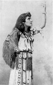 Pauline Johnson's costume was an integral part of her "Indian princess" stage persona. Her outfit remained largely the same over the course of her career. Johnson willed the costume to the Museum of Vancouver. (Photo: Wikimedia Commons )