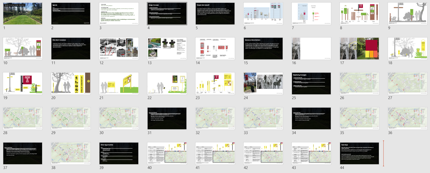  We presented three concepts to the board, and later narrowed it to one for demonstration at a fundraising event. 