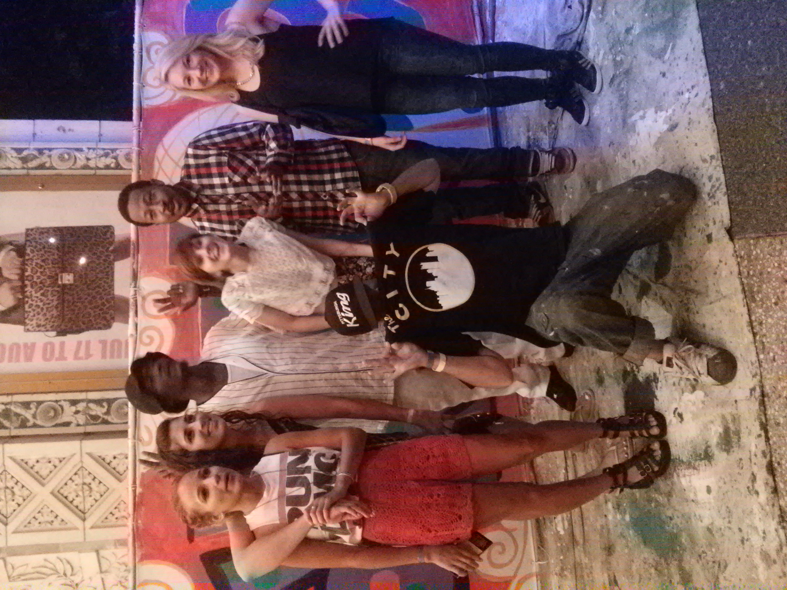 Mac Millers ex girlfriend Nomi Leasure featured on the far left, some of our MLK team and some guests! 