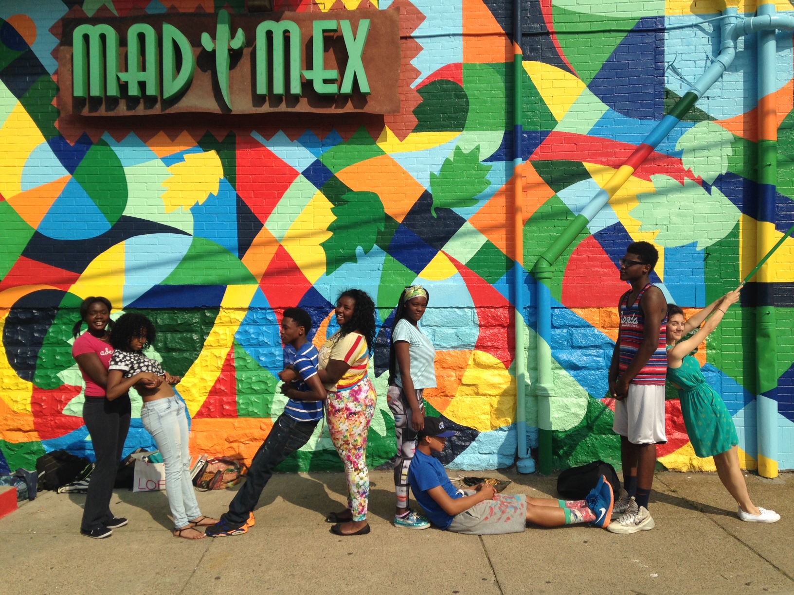 Spelling out MLK with their bodies so creative! 
