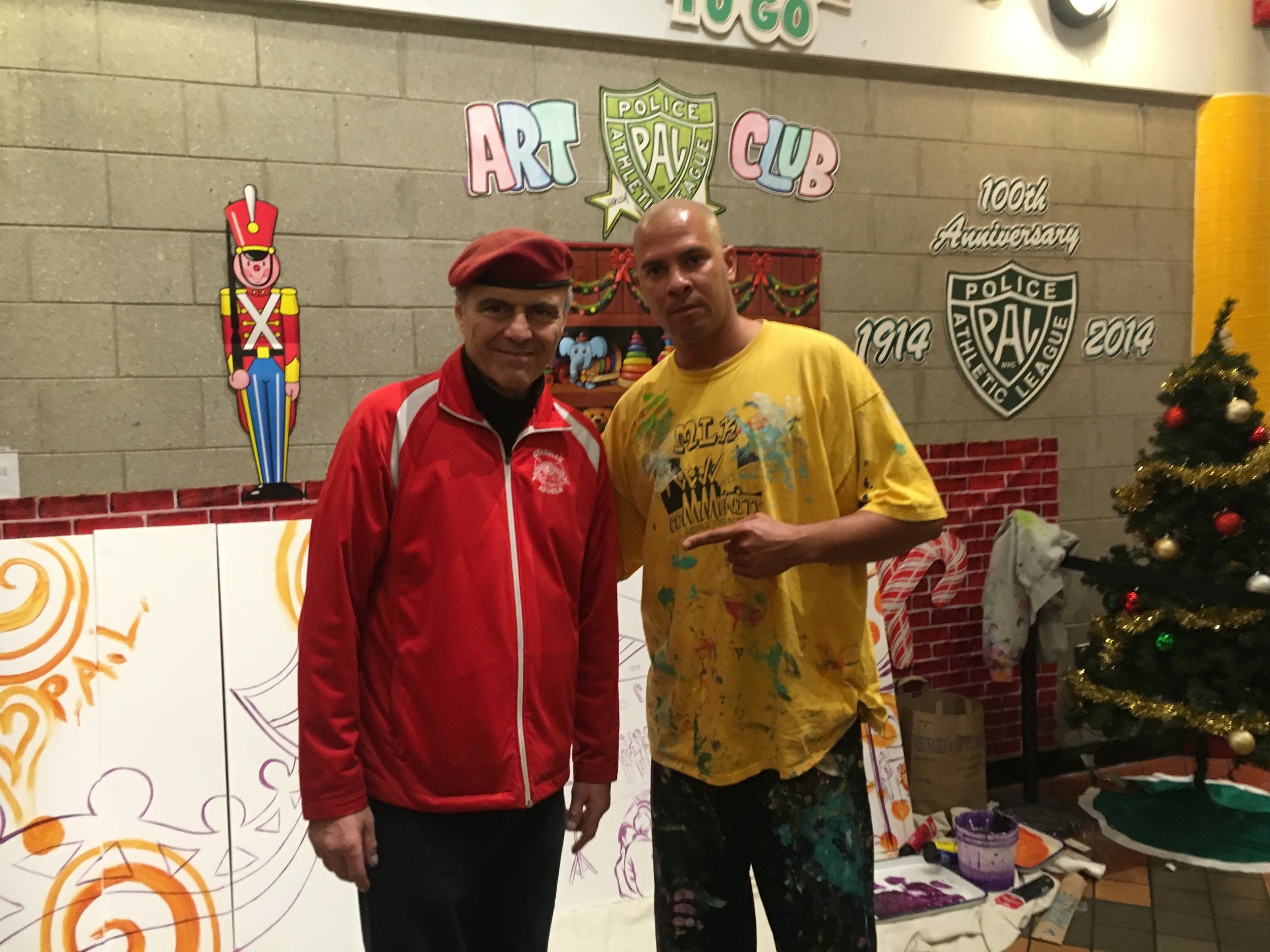 Curtis Silva of the Guardian Angels and a prominent Anti- Crime Activist and Artist Kyle Holbrook.