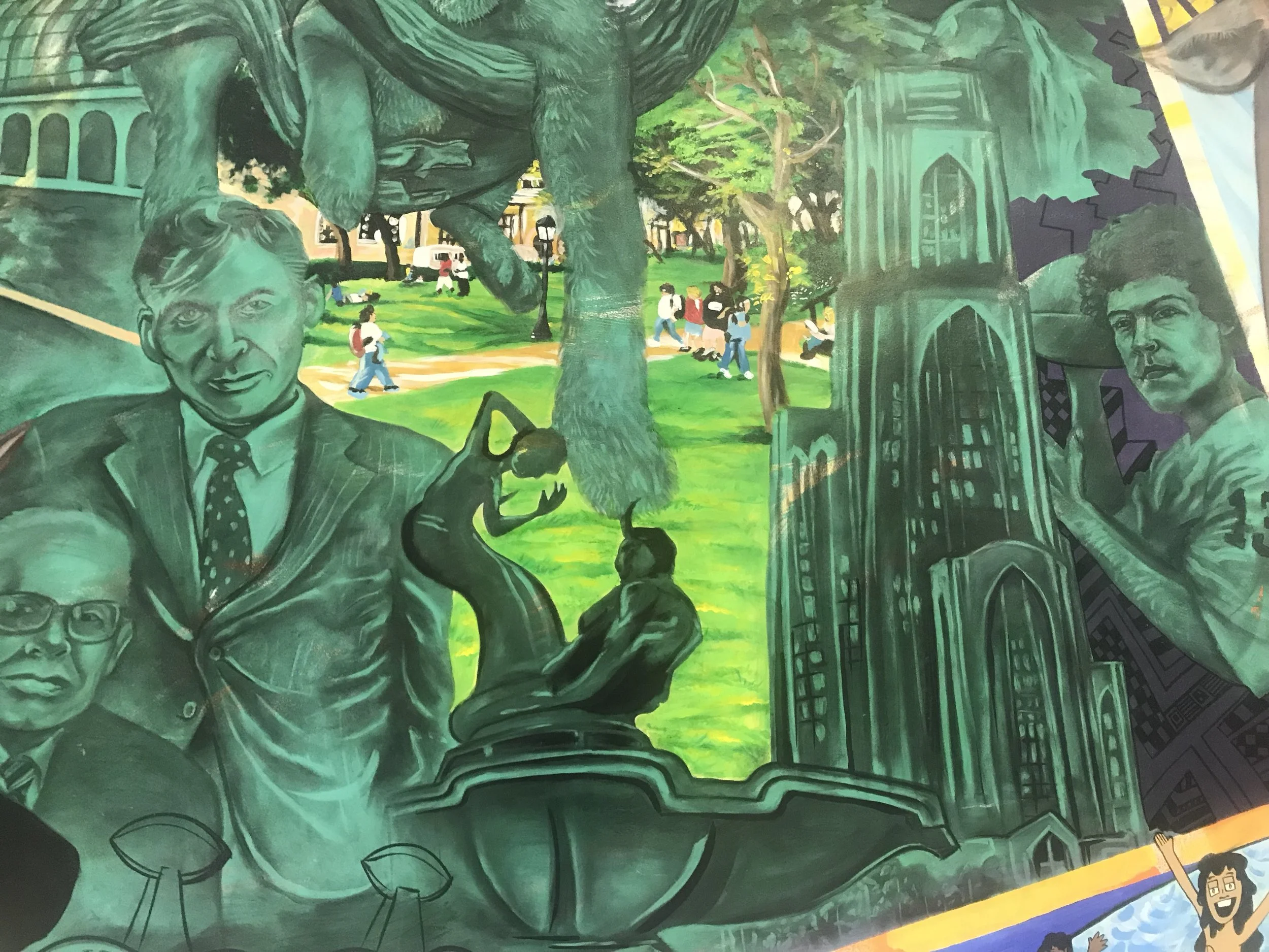 Monroeville Mall Mural (detail) 2003 by Kyle Holbrook and Billy Solomon