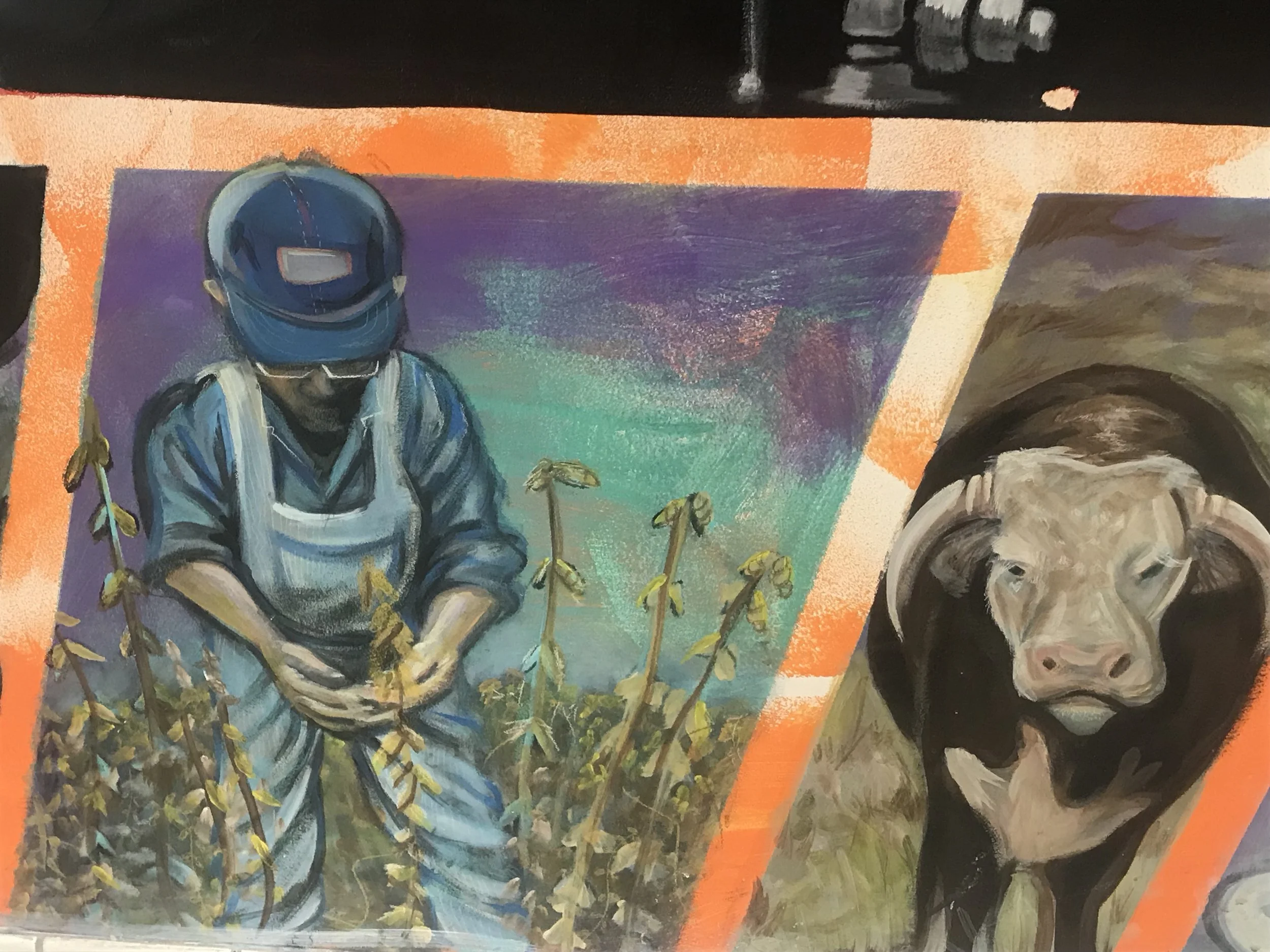 Closeup of Kyle Holbrook’s work in 2003.