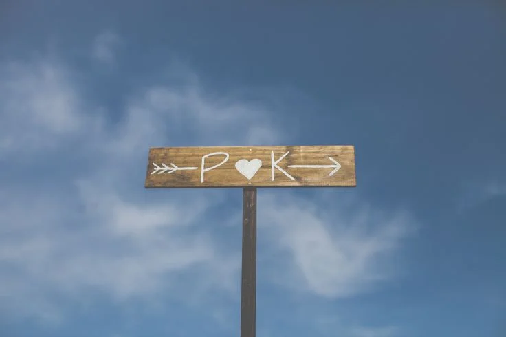 wooden sign for rustic boho wedding