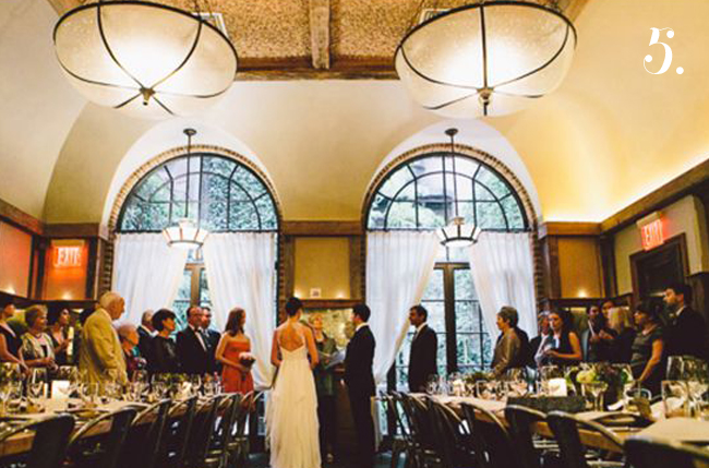 bride and groom married at locanda verde restaurant