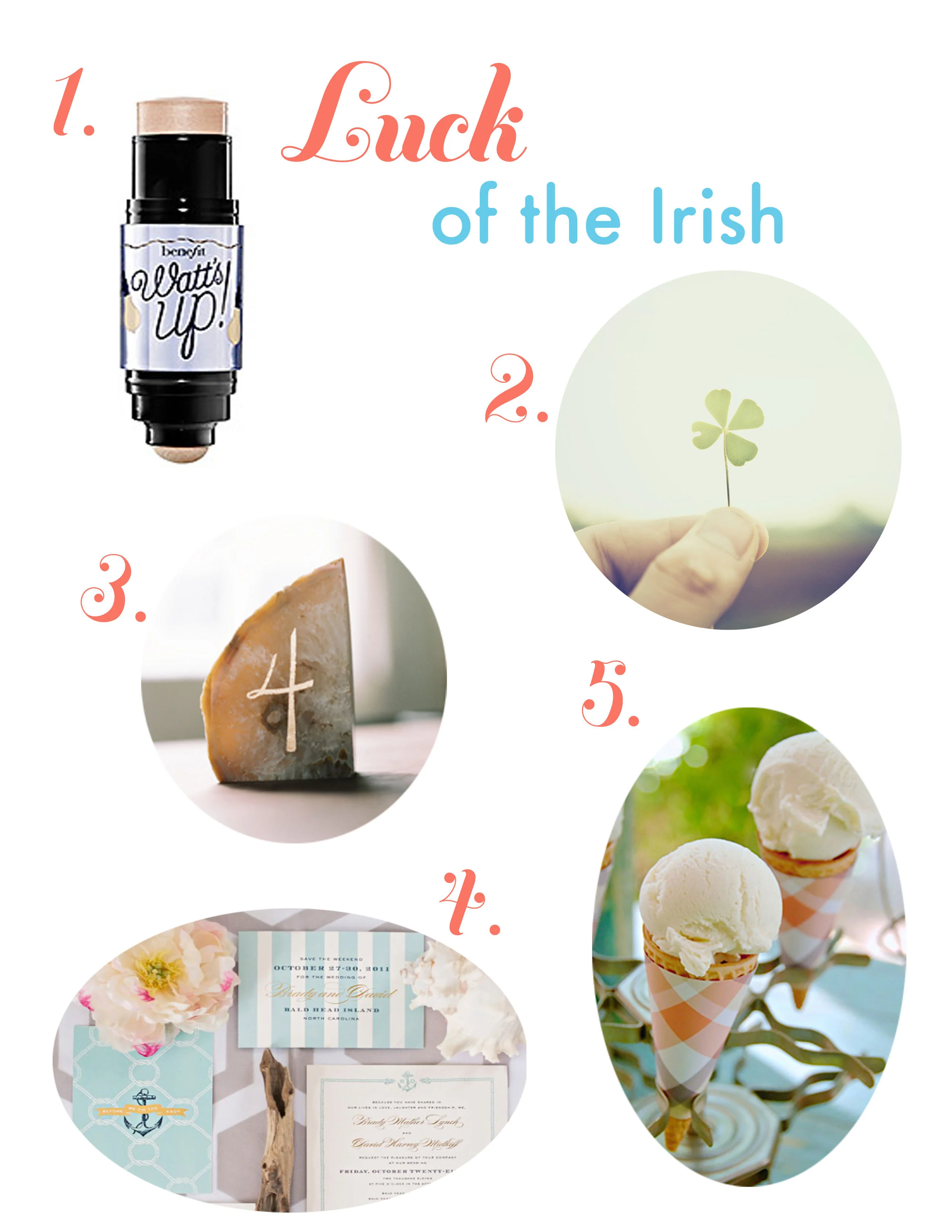 DIY table numbers, Minneapolis Polish and Irish fests and 9 best ice cream desserts