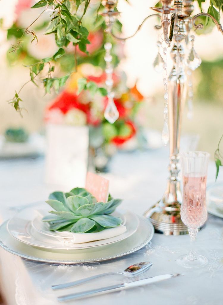 Chandara Creative melon food styling as seen in Style Me Pretty, summer tablescape