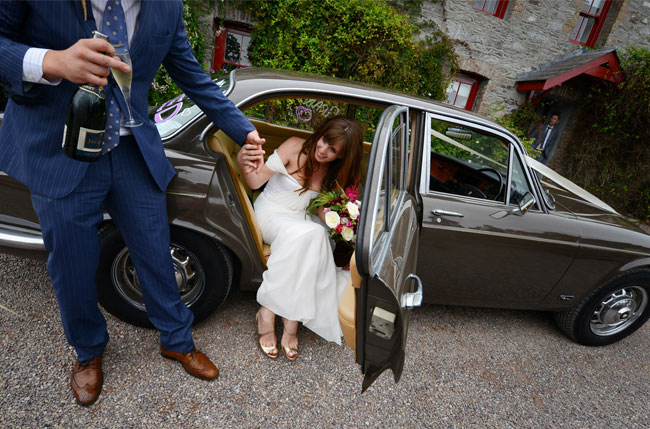 winifred bean tulipe gown, ireland wedding, real wedding