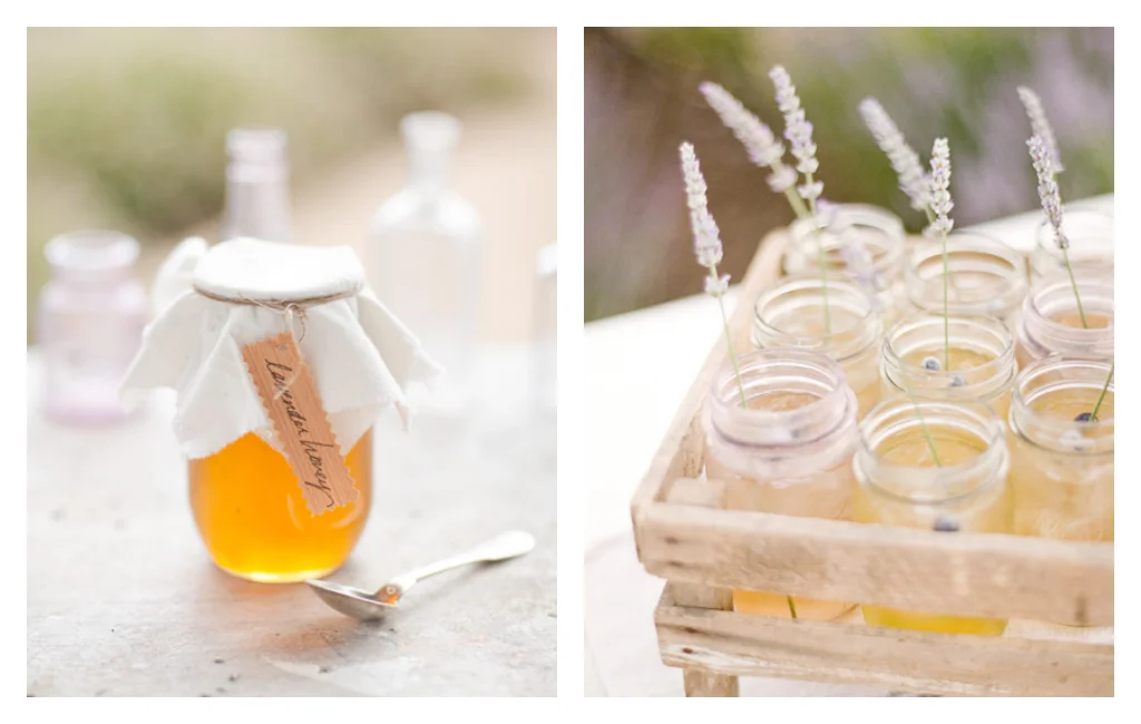 Wedding, Lavender, Honey, Cocktails, Favors, Drinks, Bridal, Decor